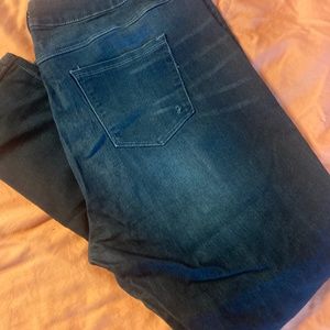 Plus size blue jeans